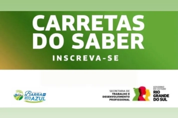 CARRETAS DO SABER – INSCRIÇÕES ABERTAS