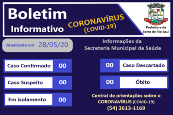 Boletim informativo CORONAVÍRUS 