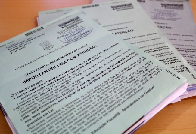 Revisão do talão de produtor rural