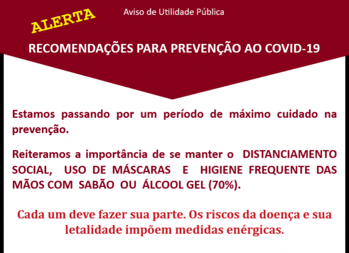 PREVENÇÃO AO COVID-19