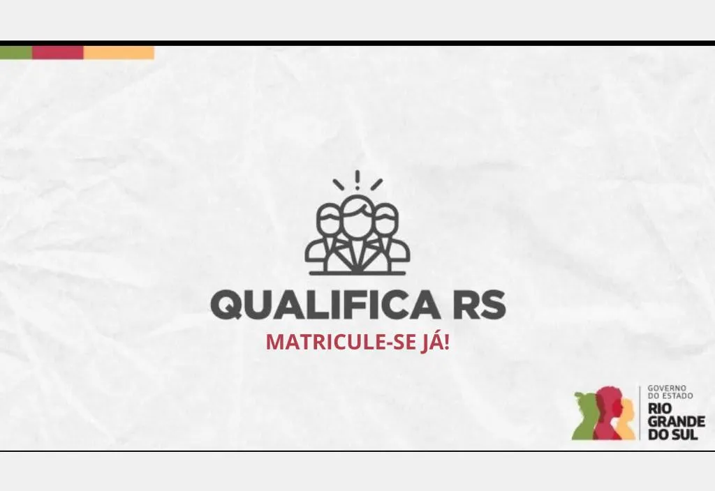Prazo para matrícula no Programa Qualifica RS encerra nesta sexta-feira, dia 13