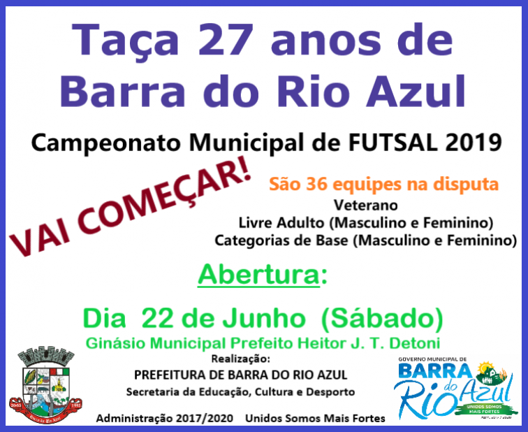 Campeonato de Futsal 2019